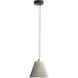 Clarus Pendant Ceiling Light in Grey Cement