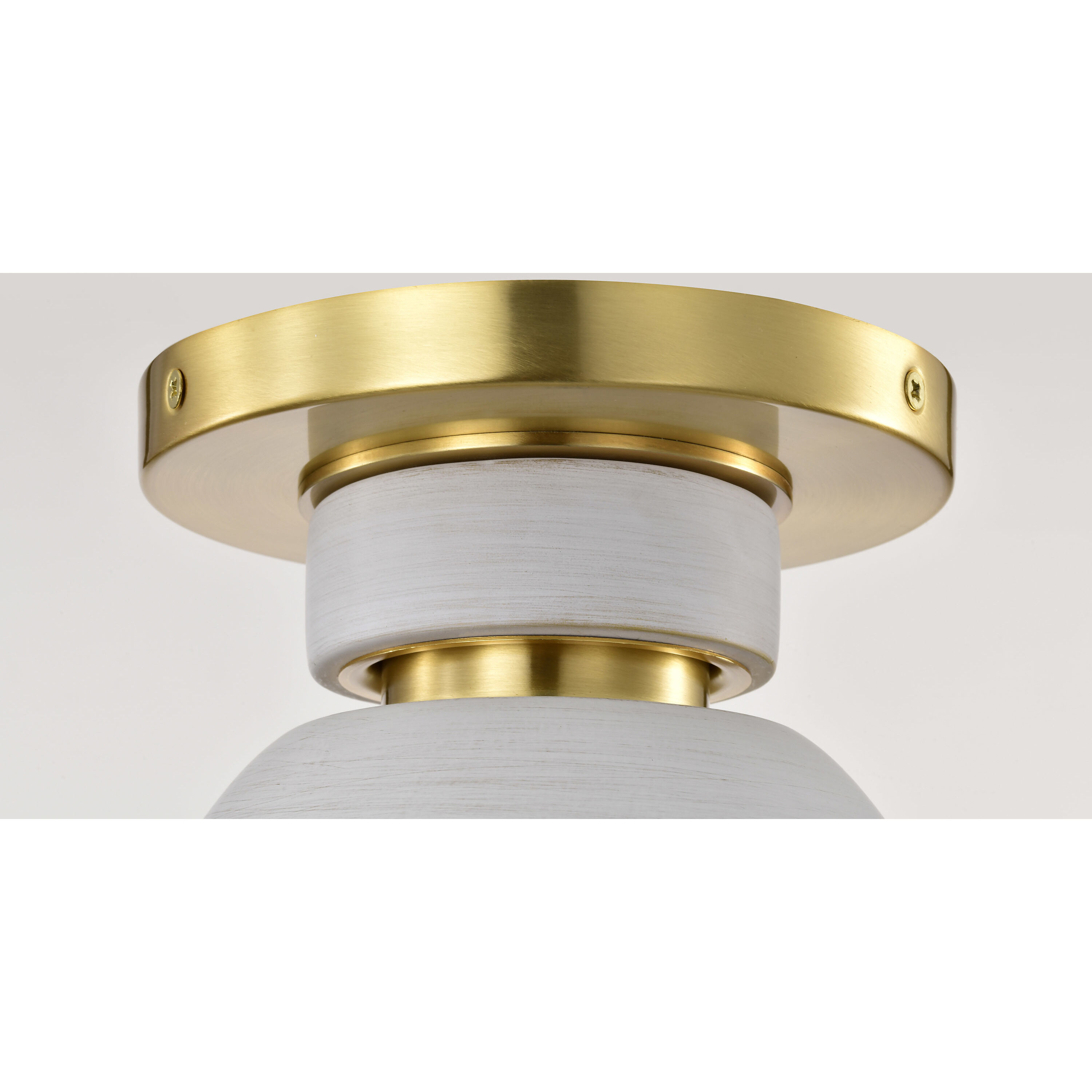 Collins 7.5 inch Brushed Brass Flush Mount Ceiling Light