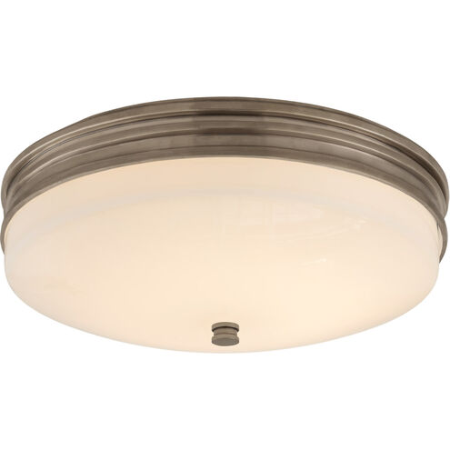 Chapman & Myers Launceton LED 13 inch Antique Nickel Flush Mount Ceiling Light, Small