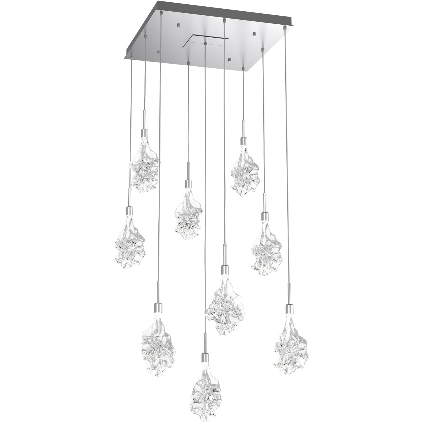 Blossom LED 27.3 inch Classic Silver Chandelier Ceiling Light in 2700K LED, Multi-Port
