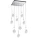 Blossom LED 27.3 inch Classic Silver Chandelier Ceiling Light in 2700K LED, Multi-Port