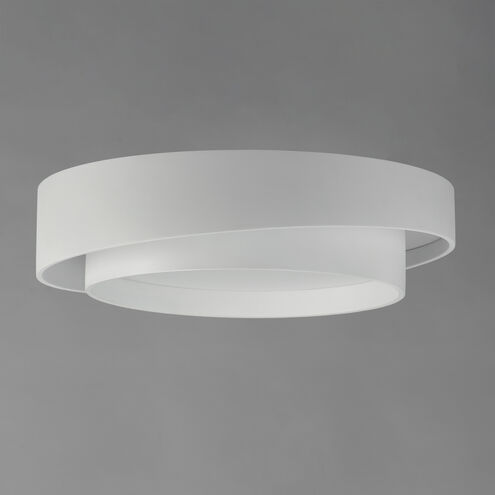 Ziggurat LED 19.75 inch White Flush Mount Ceiling Light