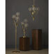 Dandelion 3 Light 22.75 inch Contemporary Silver Leaf and Silver and Contemporary Gold Leaf Pendant Ceiling Light