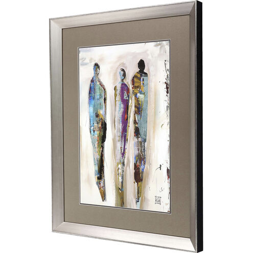 Imprint 15241 Multi and Beige and Black and Blue Framed Art