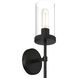 Lily 1 Light 4.75 inch Matte Black Wall Sconce Wall Light