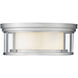 Willow 3 Light 16 inch Brushed Nickel Flush Mount Ceiling Light