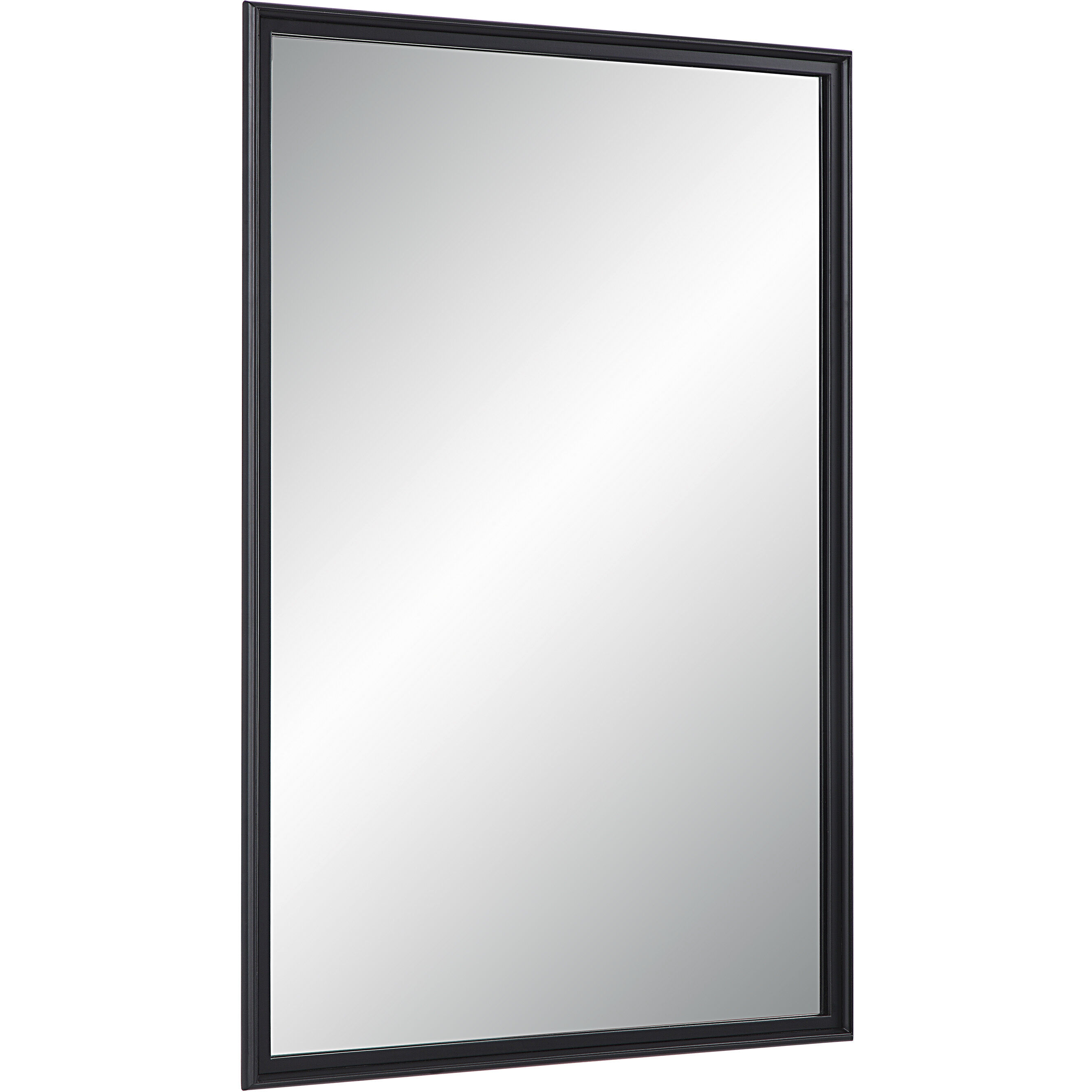 Lausanne 36 X 24 inch Matte Black Wall Mirror