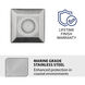 Inground Recessed Light 12 4 watt Stainless Steel Path Indicator Light in 3000K Warm White LED, WAC Landscape