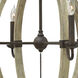 Middlefield LED 31 inch Iron Rust Chandelier Ceiling Light, Orb