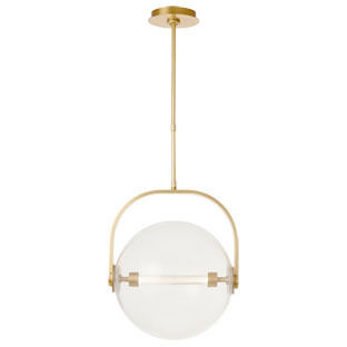 Sean Lavin Fues Line-Voltage Pendant Ceiling Light in Clear Glass