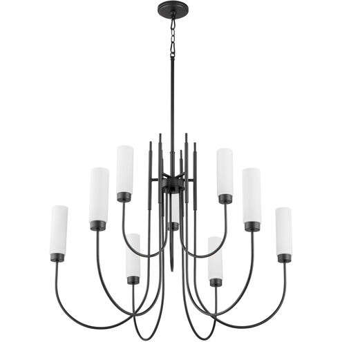 Jerome 9 Light 35 inch Matte Black Chandelier Ceiling Light