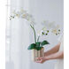 Stripe White Faux Orchid