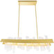 Guadiana LED 39 inch Satin Gold Island/Pool Table Light Ceiling Light