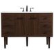 Cyrus 48 X 22 X 34 inch Walnut Vanity Sink Set