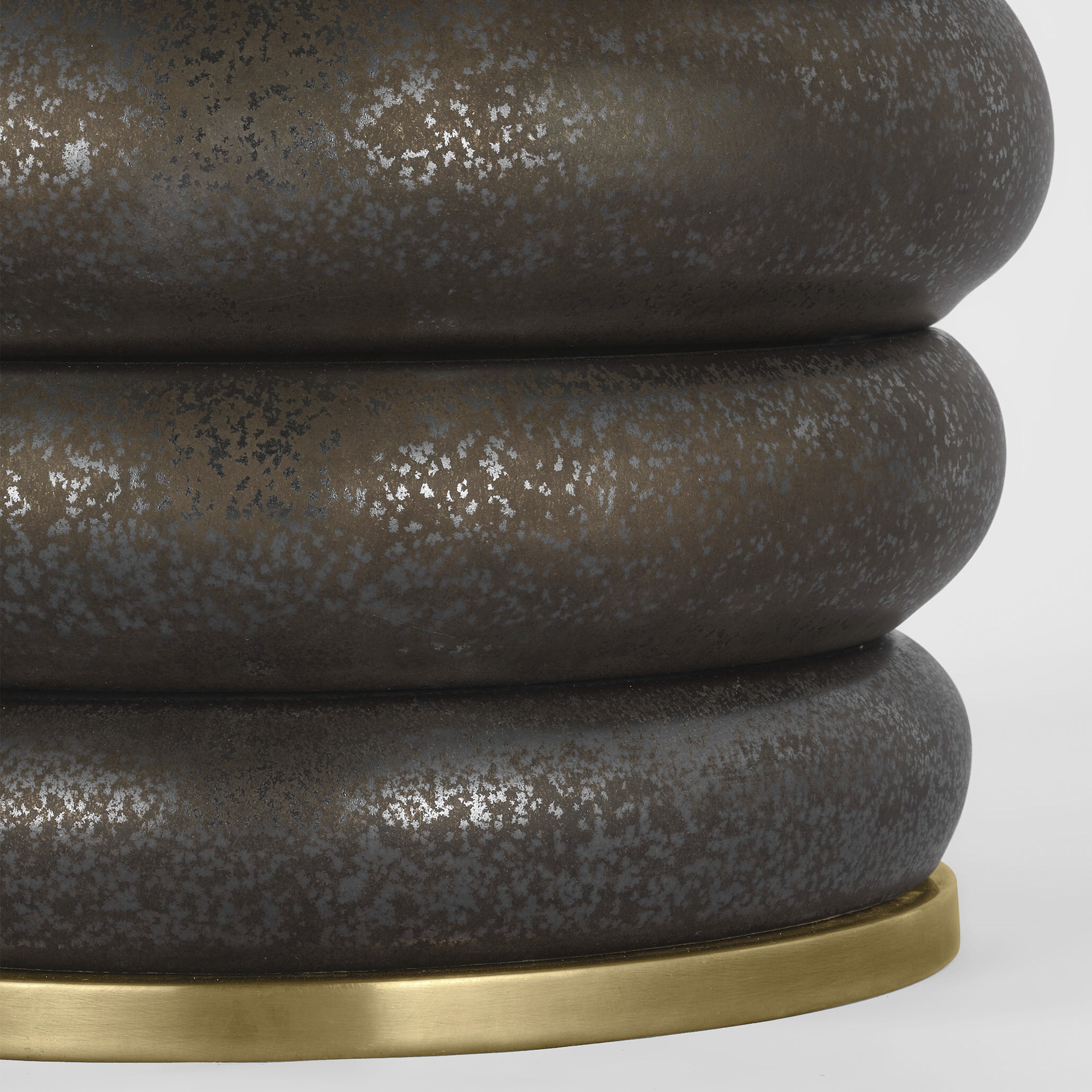 Kelly Wearstler Phoebe 35.5 inch 15.00 watt Crystal Bronze Stacked Table Lamp Portable Light, Extra Large