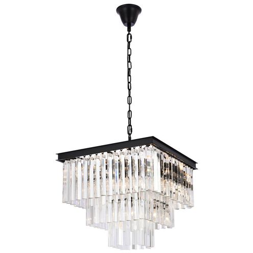 Sydney 13 Light 21.5 inch Matte Black Chandelier Ceiling Light