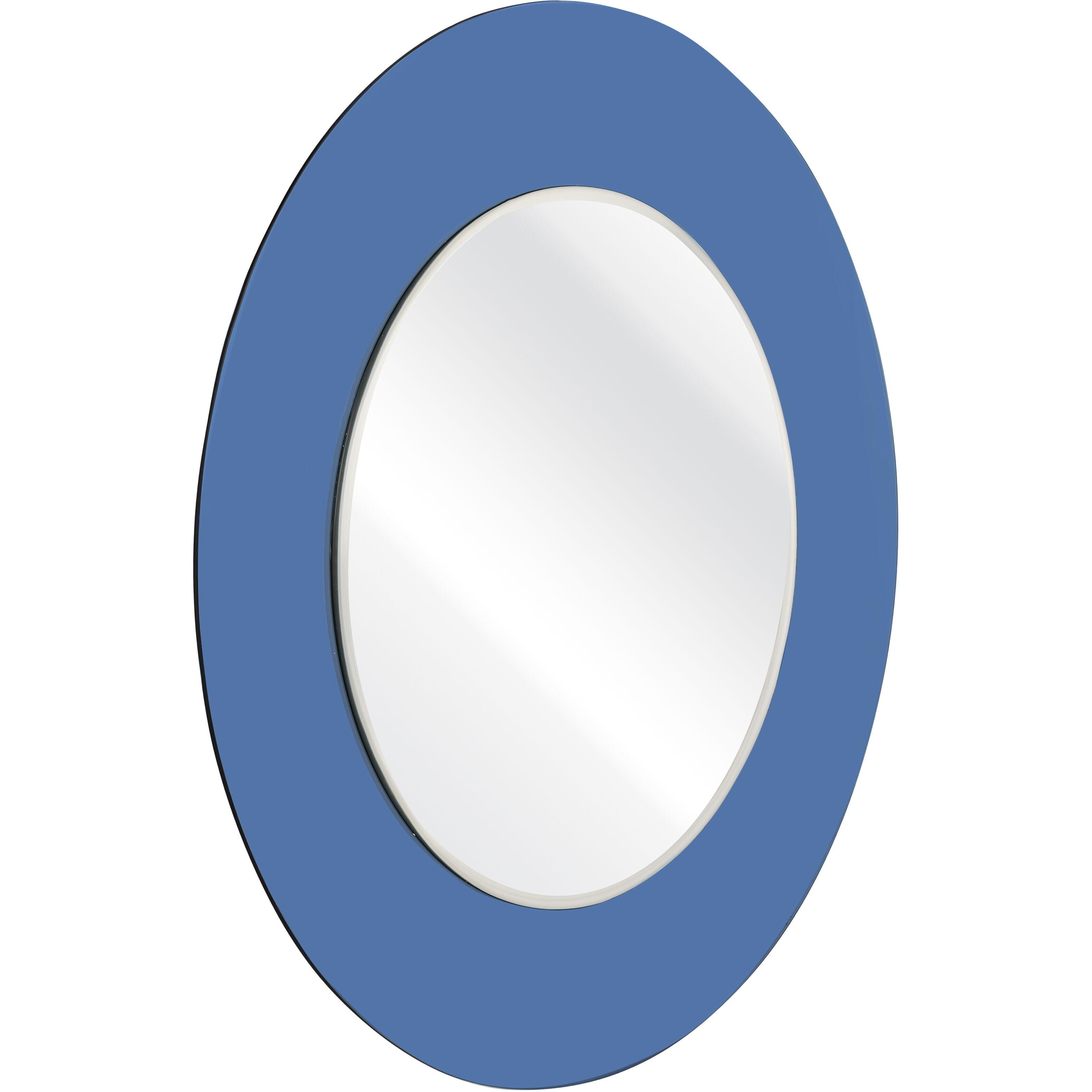 Lapis 34.5 X 34.5 inch Blue with Mirror Wall Mirror