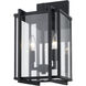 Tribeca 2 Light 15.75 inch Natural Black Outdoor Wall