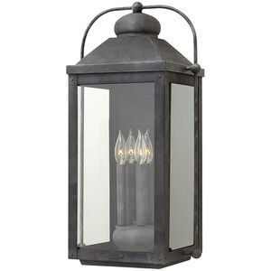 Heritage Anchorage LED 25 inch Aged Zinc Outdoor Wall Mount Lantern, Extra Large