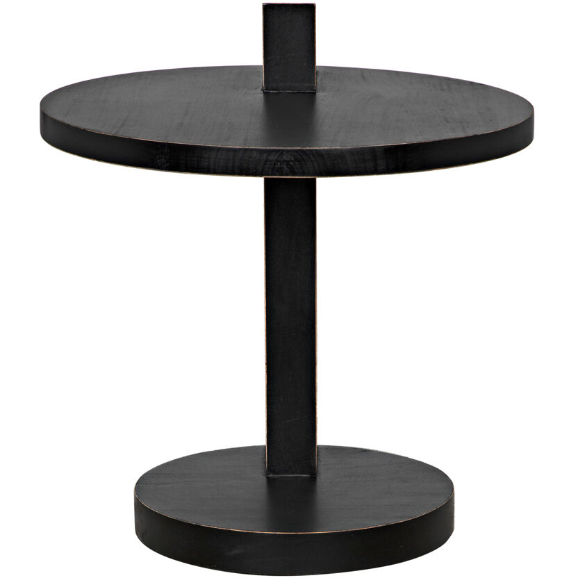 Reed 25 X 22 inch Hand Rubbed Black Side Table