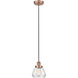 Edison Fulton LED 7 inch Antique Copper Mini Pendant Ceiling Light