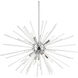 Utopia 9 Light 32 inch Polished Chrome Pendant Chandelier Ceiling Light, Large