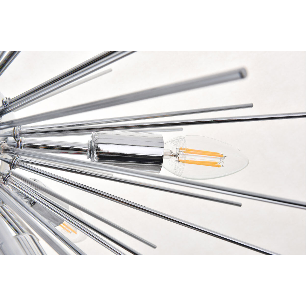 Timber 8 Light 20 inch Chrome Pendant Ceiling Light