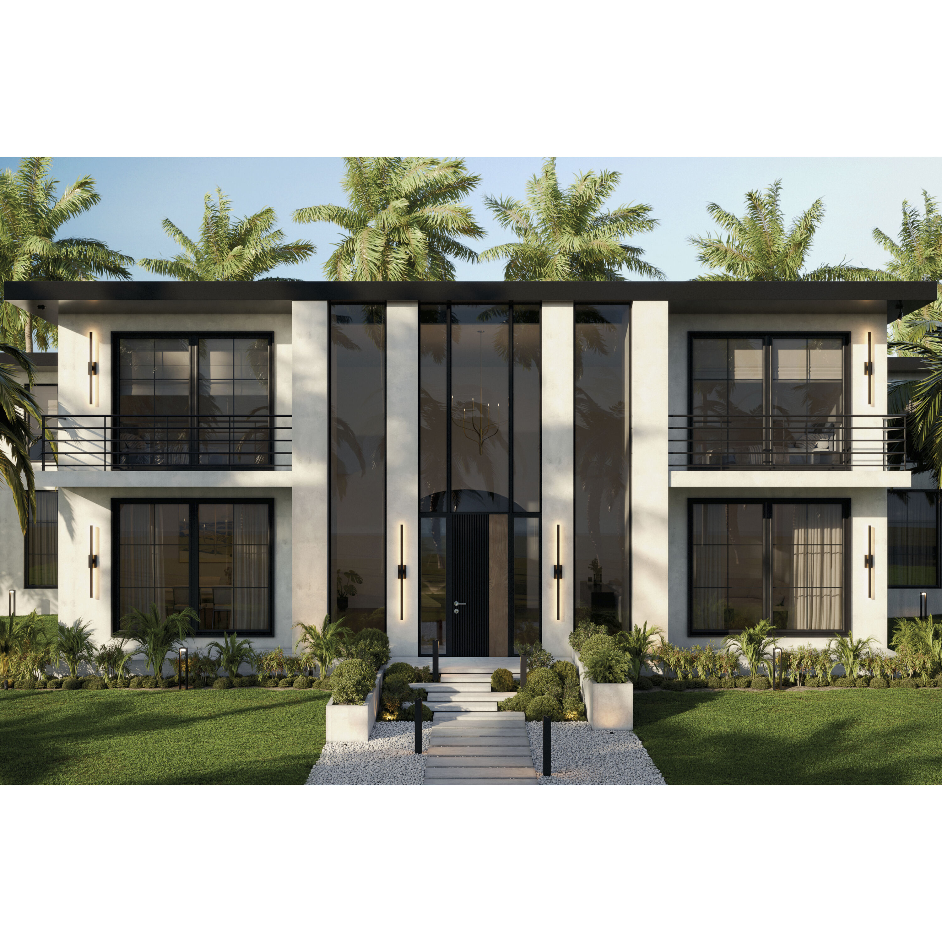 Nocar LED 48 inch Textured Black Outdoor Wall Light