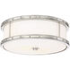 ML LED 6 inch Brushed Nickel Flush Mount Ceiling Light