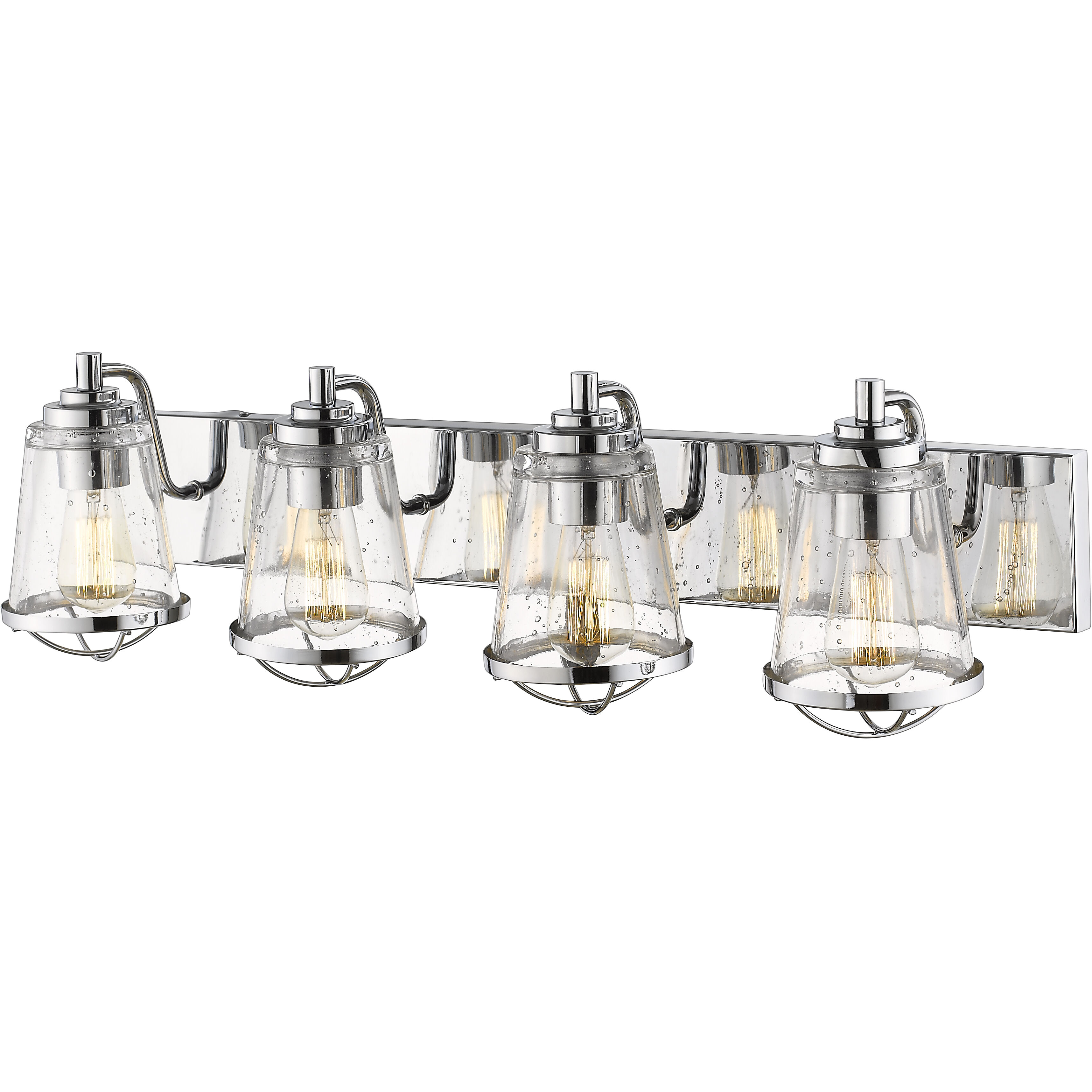 Mariner 4 Light 32 inch Chrome Vanity Wall Light