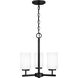 Oslo 3 Light 15 inch Midnight Black Chandelier Ceiling Light