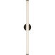 Tectra 1.88 inch Black ADA Wall Sconce Wall Light