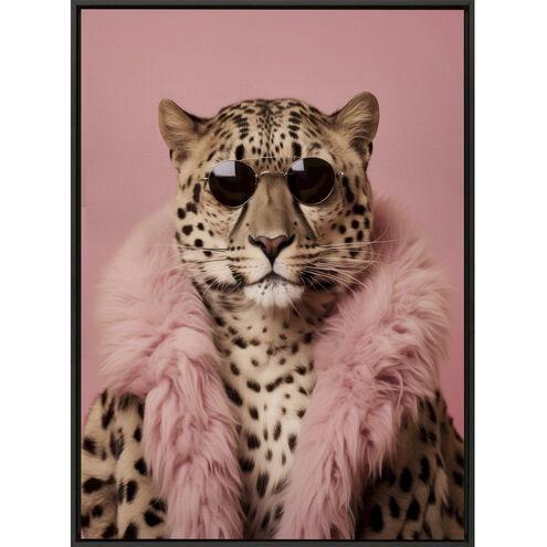Fierce Fashionista / Style Cat Pink and Brown and Beige Canvas