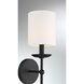 Vintage 1 Light 5 inch Matte Black Wall Sconce Wall Light