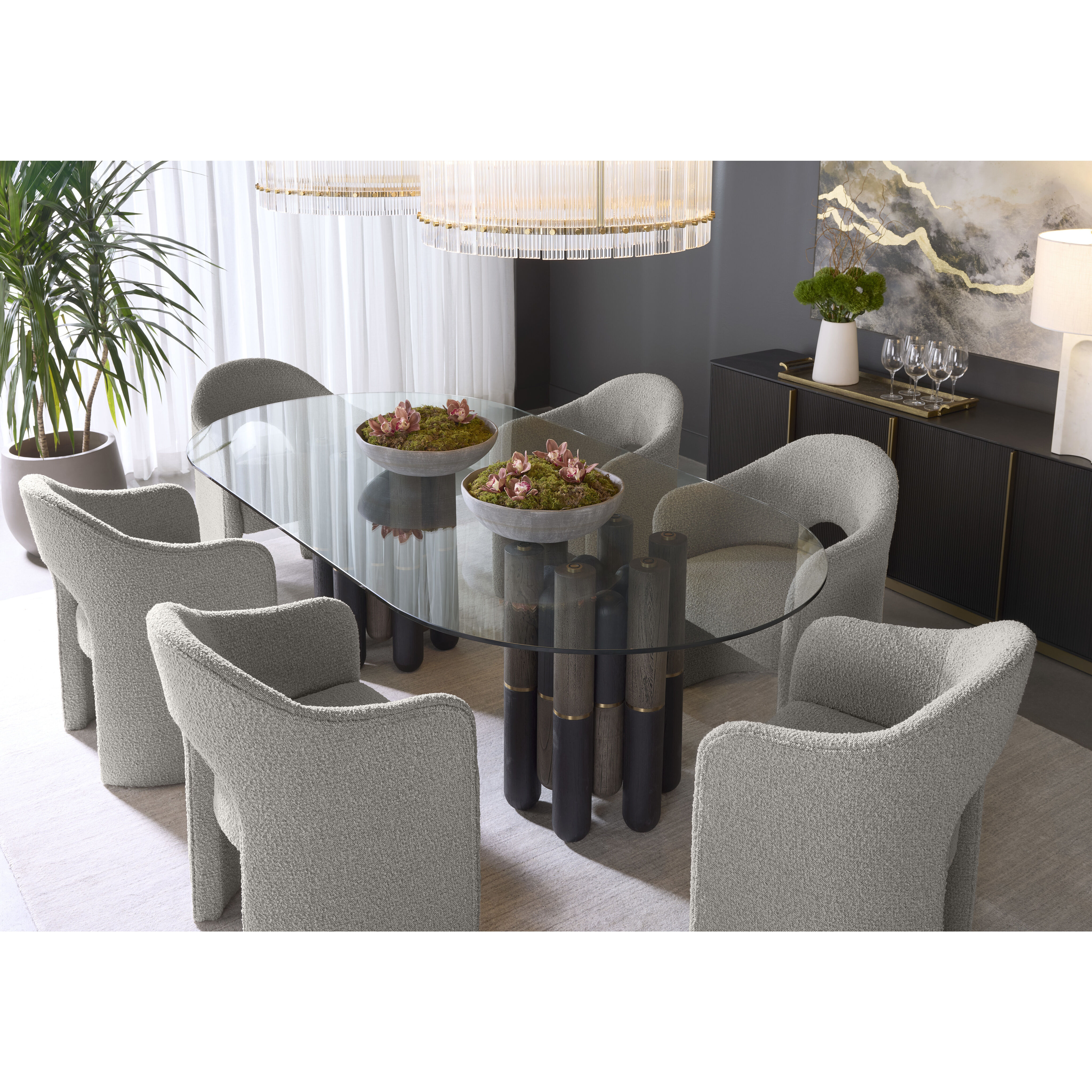 Kalla 84 X 19 inch Charcoal Sideboard