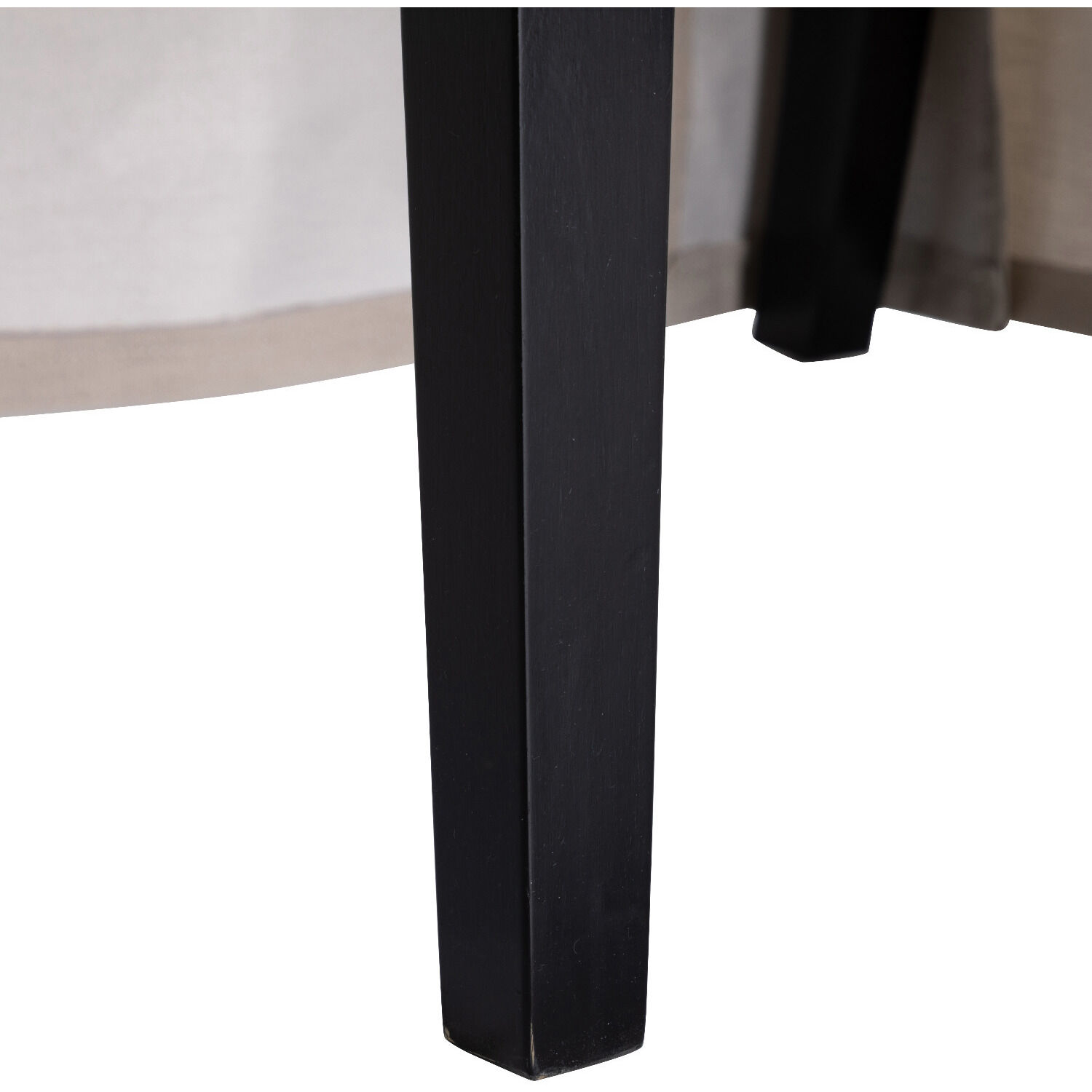 Kayla Ivory Beige / Painted Black Dining Chair