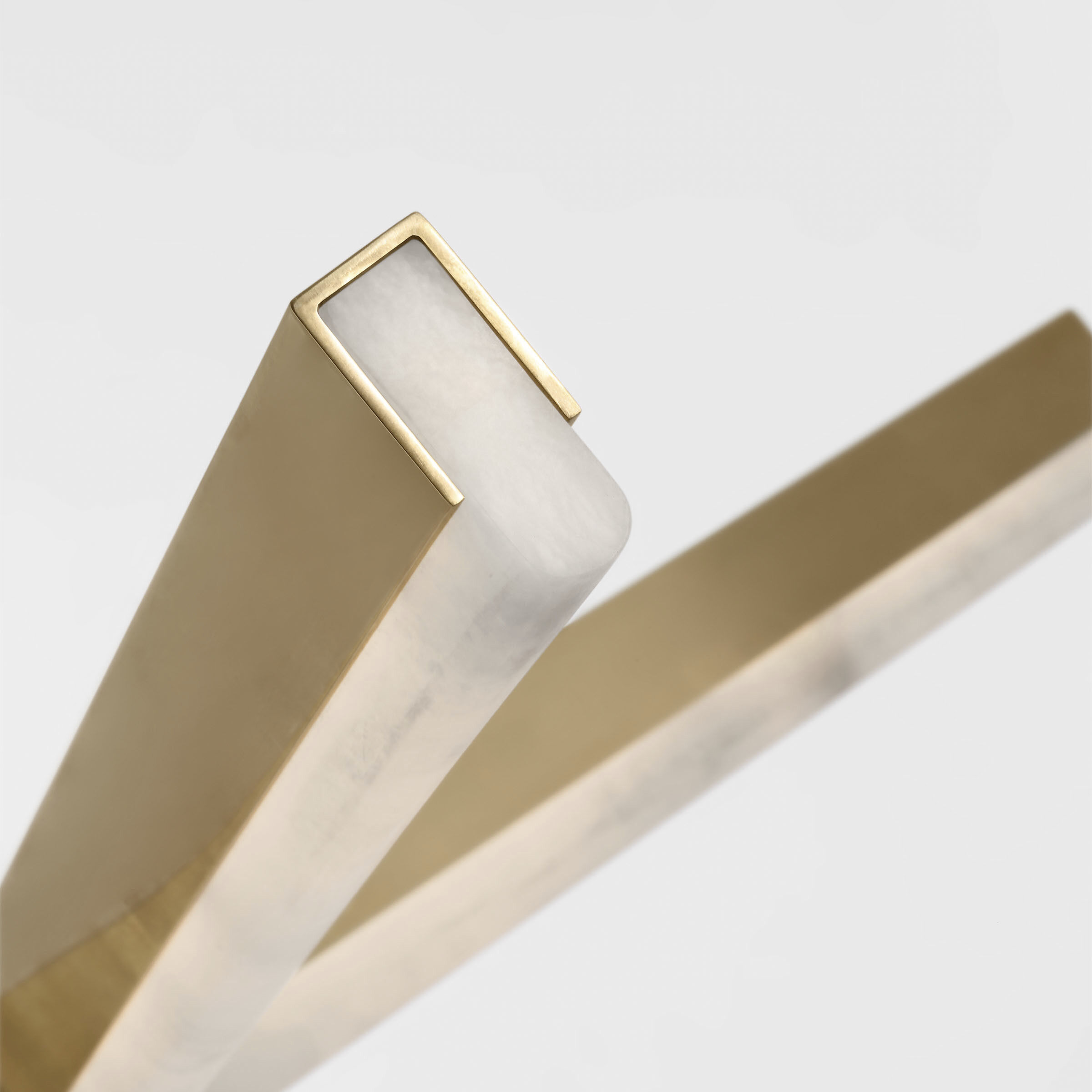 Kelly by Kelly Wearstler Linea LED 42 inch Hand Rubbed Antique Brass Chandelier Ceiling Light