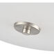 Laphia 2 Light 13.25 inch Brushed Nickel Flush Mount Ceiling Light