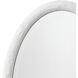 Ovation 36 X 24 inch Textured White Resin Wall Mirror