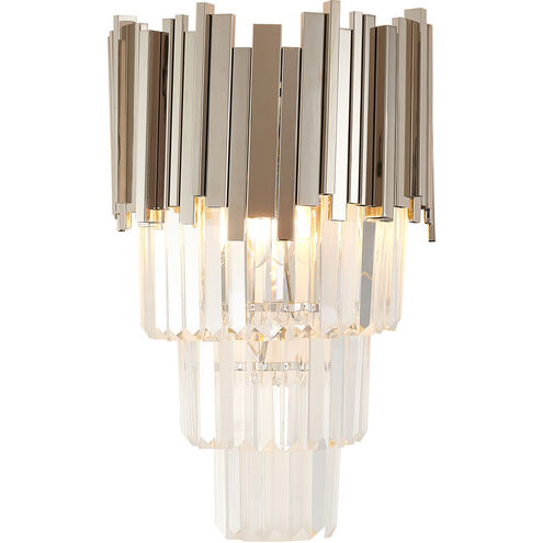 Canada 3 Light 8 inch Shiny Nickel Wall Sconce Wall Light