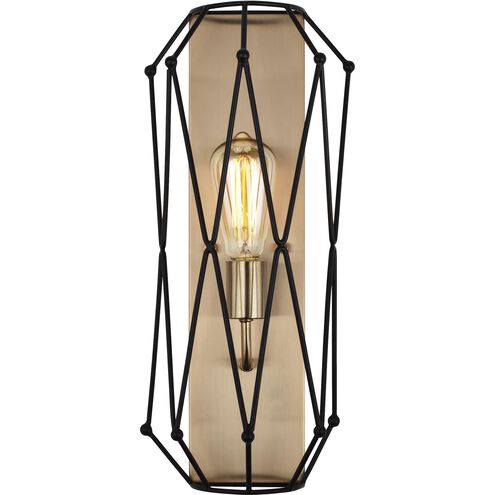 Zarra 1 Light Satin Brass Wall Sconce Wall Light