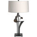Antasia 27.4 inch 100 watt Black Table Lamp Portable Light in Flax