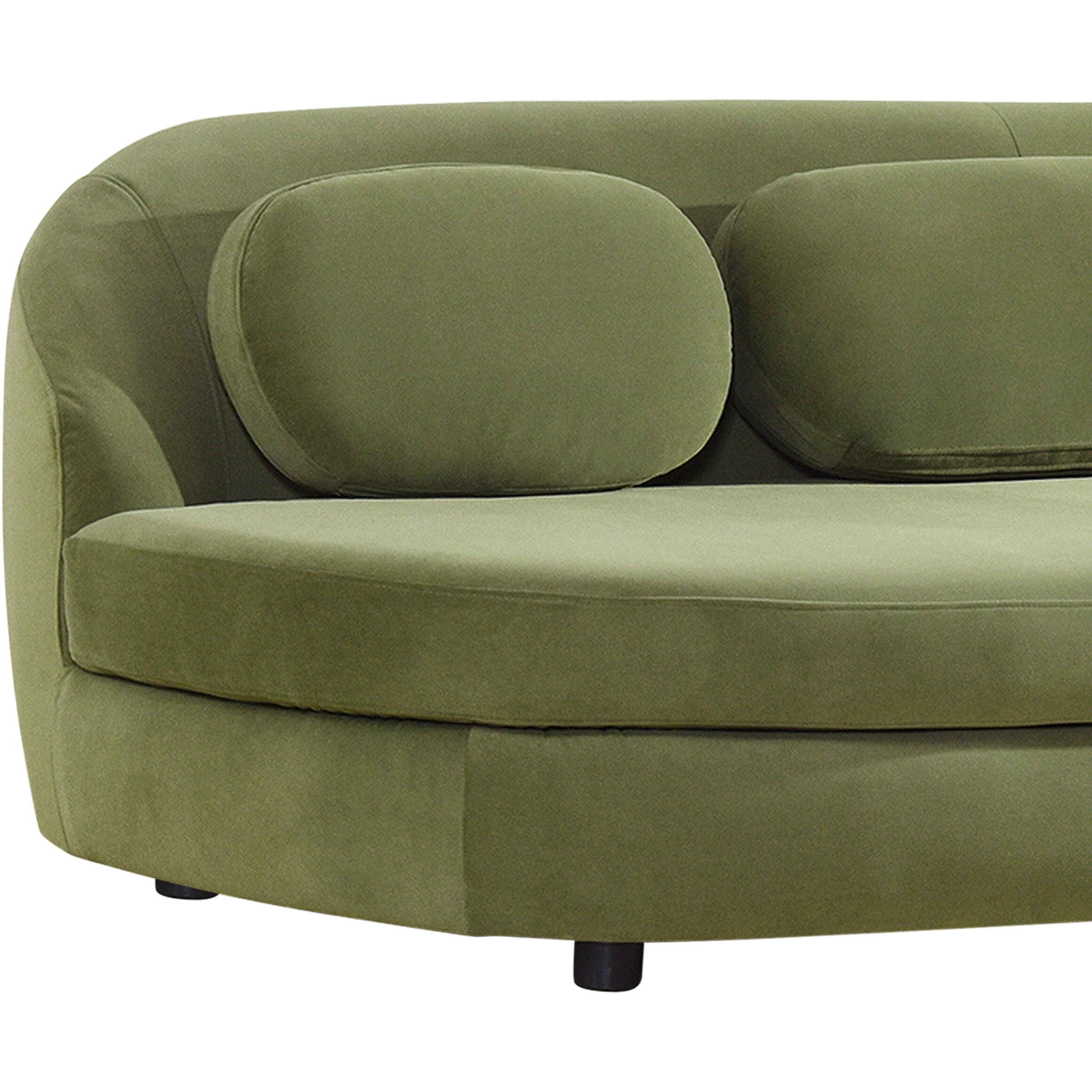 Sorrento Olive Green and Black Sofa