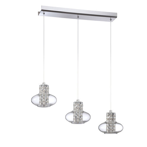 Aria 3 Light 26 inch Chrome Pendant Ceiling Light