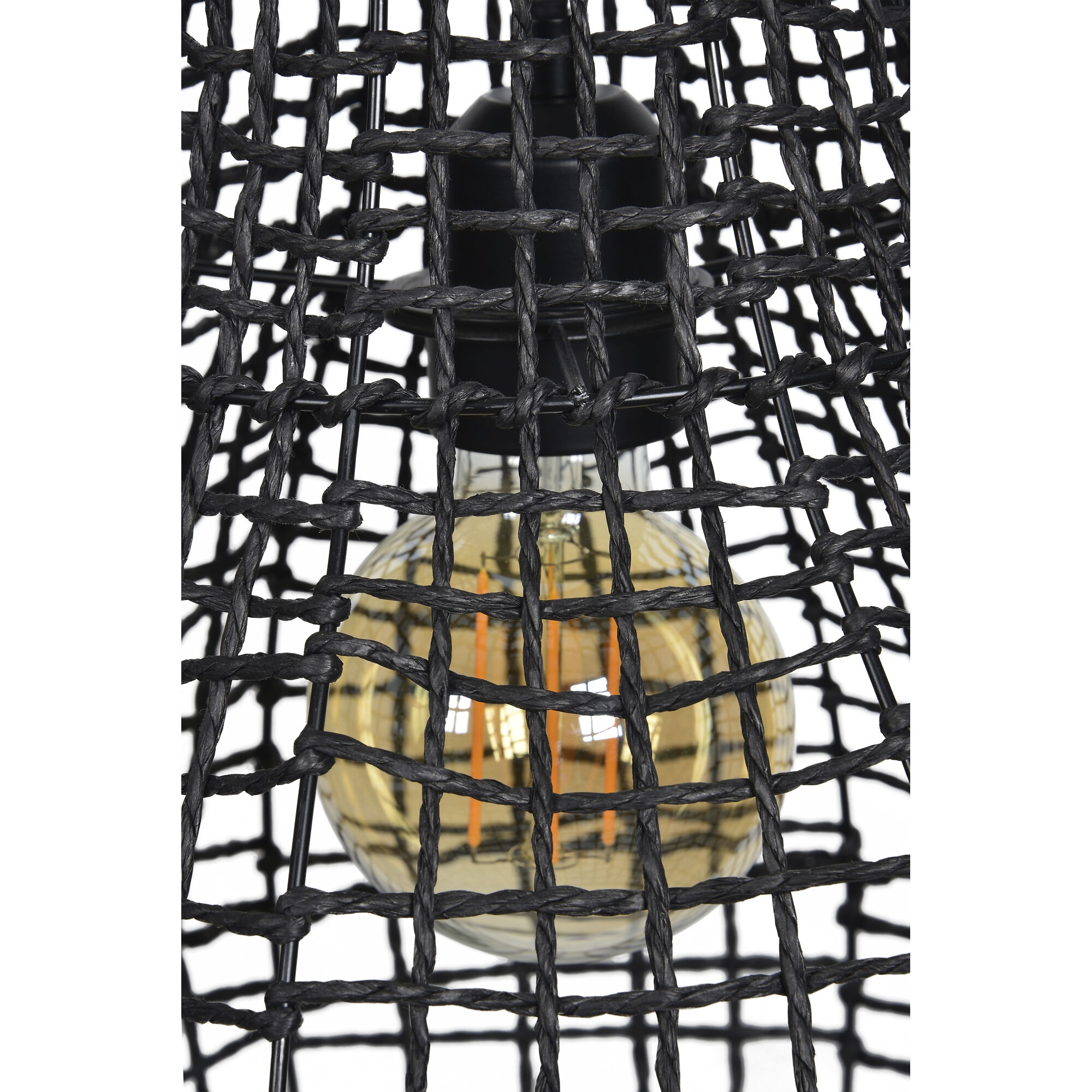 Akami 1 Light 14 inch Black Mesh Pendant Ceiling Light