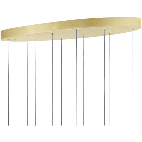 Carolina LED 12 inch Gold Leaf Down Chandelier Ceiling Light
