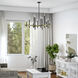 Denmark 12 Light 42 inch Bronze with Antique Brass Accents Foyer Chandelier Ceiling Light