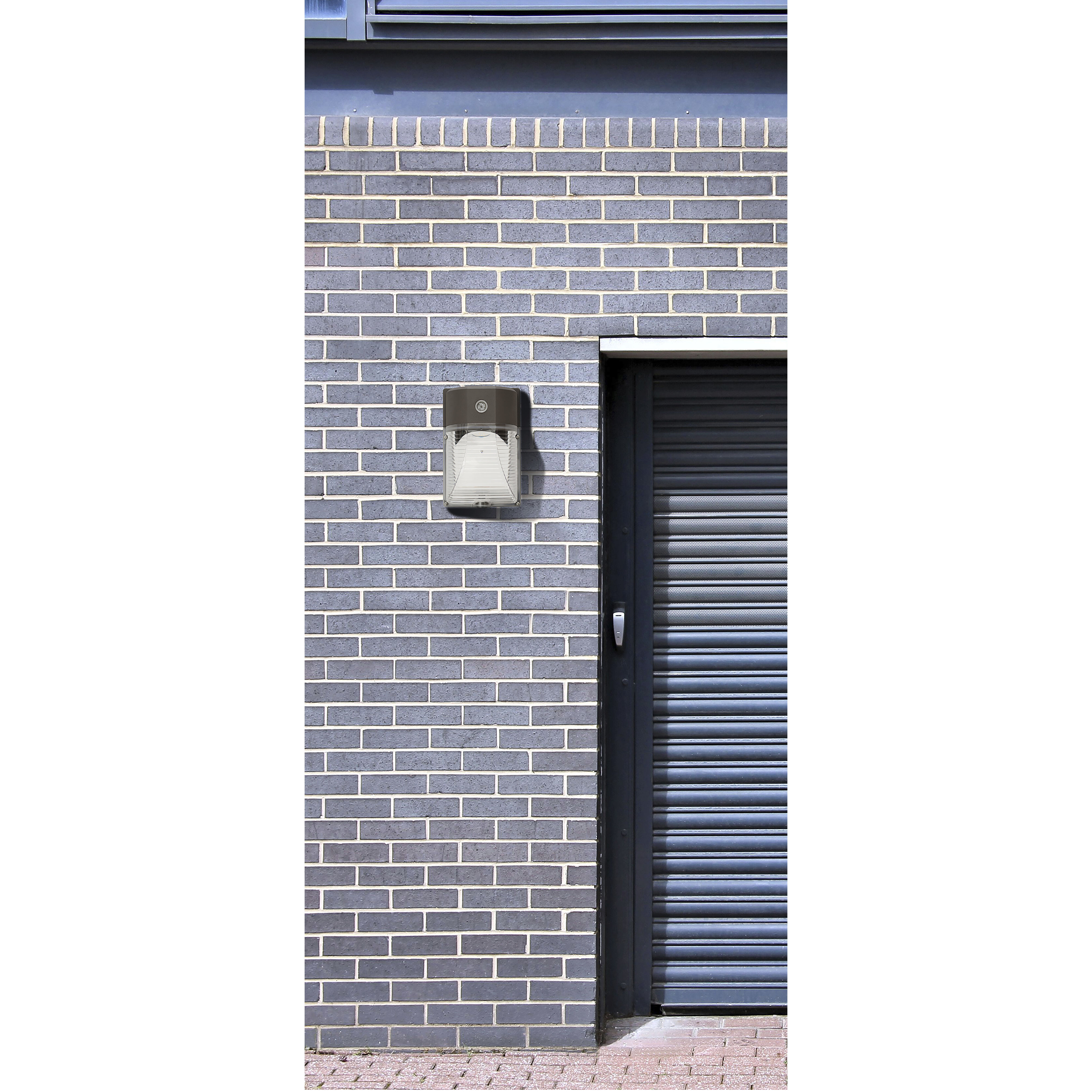 LED Security 1 Light 5 inch Black ADA Wall Sconce Wall Light