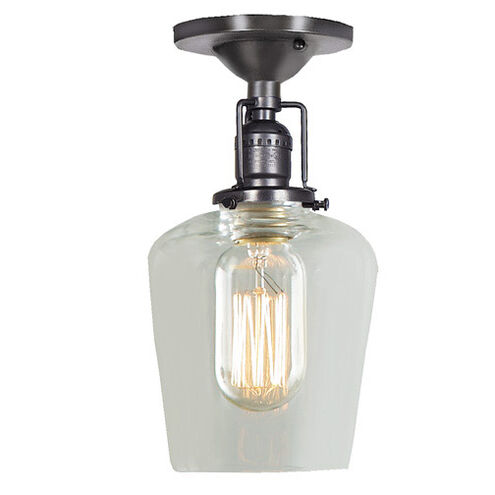 Union Square 1 Light 5 inch Gun Metal Flush Mount Ceiling Light