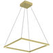 Piazza 23.63 inch Brushed Gold Pendant Ceiling Light